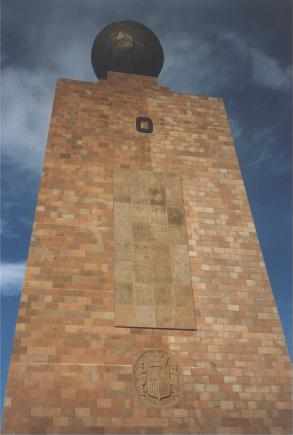 The west side of the Equator monument